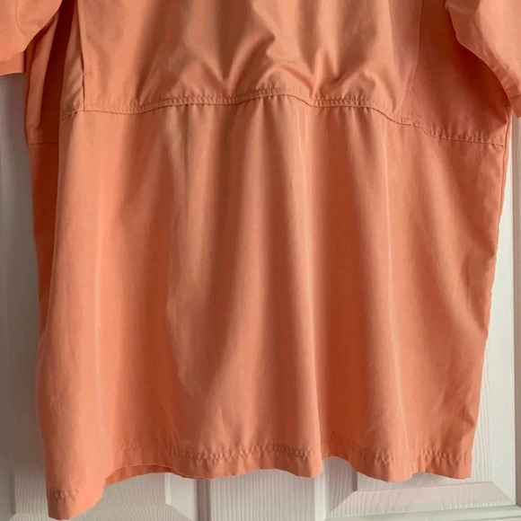 Salt Life Shirt Size XL Live Salty SLX Performance Stretch Fishing Orange Vented - Picture 10 of 11